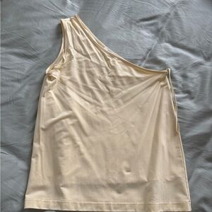 COS One-Shoulder Butter Yellow Top